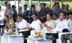 Menhan dan Mentan Disambut 35 ribu Petani Blora Jawa Tengah