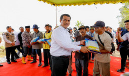 Mentan Amran Kunker di Sumsel, Kejar Produksi Pangan melalui Optimalisasi Lahan Rawa