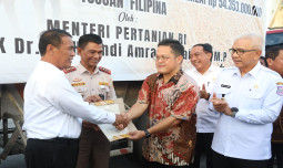 Lepas Ekspor Jagung Gorontalo ke Filipina, Mentan Harapkan Petani Sejahtera