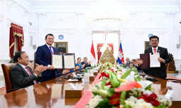 Mentan Dampingi Presiden Jokowi Gelar Kerjasama Pangan Indonesia-Kamboja