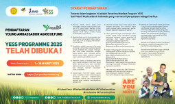 Generasi Muda, Ayo Beraksi! Pendaftaran Young Ambassador Agriculture 2025 Telah Dibuka!