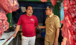 Satgas Saber Cek di Pasar Ciruas Serang, Pastikan Harga Daging Sapi Sesuai HAP